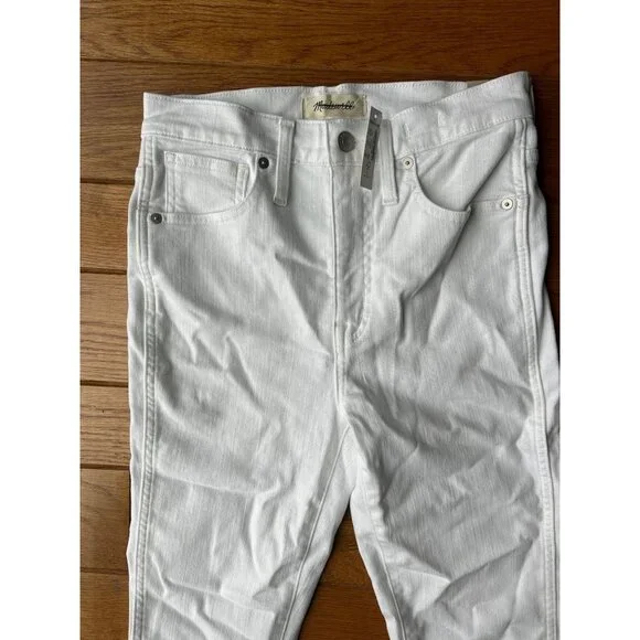 Tall 10" highest-rise toothpick jean in white, Size T27 - Picture 3 of 4